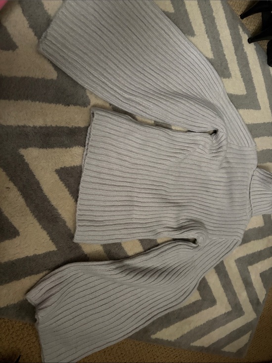 Guess Sweaters - Guess Light Gray Ribbed Turtleneck Sweater